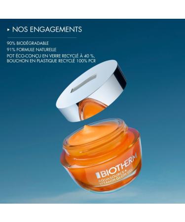Biotherm Aquasource+ Vitamin Glow Gel Soin clat Visage et Anti-Imperfections Hydratant et Anti-Taches Enrichie en Plancton de Vie et Vitamine B3 Tous Types de Peau 50 ml (Lot de 1) - Buy Online on GoSupps.com