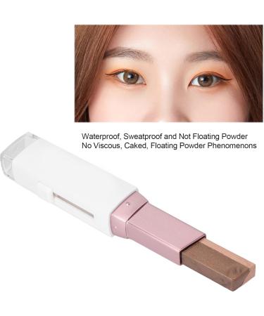 Eyeshadow Creamy Texture Gradient Two Colors Eyeshadow Stick Waterproof Sweatproof for Beginner for Party for Professional for Daily(Clear sweet tea (earth color)) - Buy Online on GoSupps.com