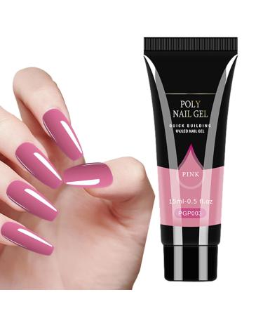 Gel Extension Nail Glue | LED Hard Gels Builder - Easy to Use and Long-Lasting UV Nail Gel for Natural-Looking Nails Nail Extension Gel for Salon Easy at Home Pgp003