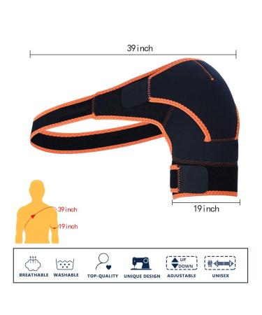 Milltrip Shoulder Brace - Premium Shoulder Support & Compression Bandage for Sports & Gym - International Shipping Available - Buy Online on GoSupps.com