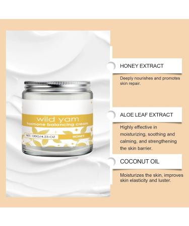 Wild Yam Cream Hormone Balance Organic Hormone Balancing Cream with Honey Aloe Coconut 120g - Buy Online on GoSupps.com