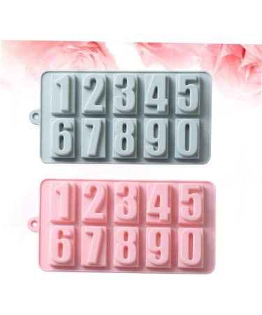 PRETYZOOM Cake Stencils Number Chocolate Mold Candle Silicone Mold Molde De para Chocolate para Chocolate De Chocolate Molds Ice Cube Mold Soap Mold Handmade Soap Happy Birthday - Buy Online on GoSupps.com