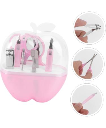 DOITOOL Fingernail Trimmer Tools Nail Kit Nail Trimming Kit Fingernail File Stainless Steel The Mirror Nail Kits Nail Clipper Kit 8 in 1 Nail File Manicure Pink Nail medium Pink - Buy Online on GoSupps.com