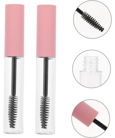 Mikinona 10pcs Mascara Empty Tube Eyeliner Tube with Brush Eyelash Mascara Pink Toiletries Travel Make up 1 g (Pack of 1) Pink - Buy Online on GoSupps.com