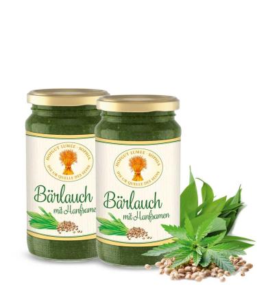 Hofgut Lumee-Sophia Organic Pesto Wild Garlic with Hemp Seeds (2x190ml)