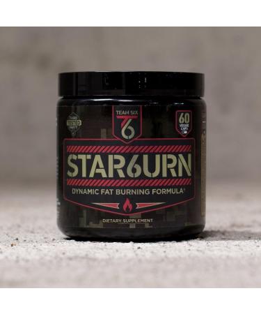 STAR6URN T6 Thermogenic Fat Burner with Chromium, Forskolin & 7 Shredding Ingredients - Appetite Suppressant for Men and Women - 30 Day Supply - Buy Online on GoSupps.com