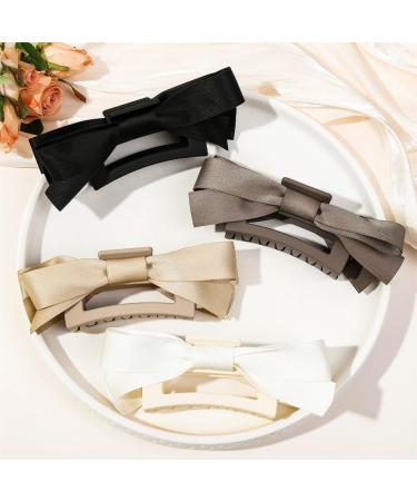 Limtula Delicate Ribbon -Style Claw Clip Hair Clip Sweet Girls y -Style Large Ribbon Balletcore Black on black - Buy Online on GoSupps.com