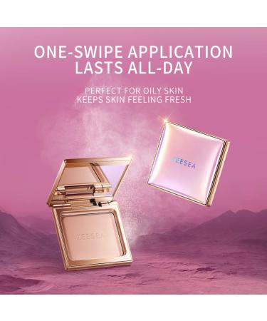 ZEESEA Pink Universe Pressed Powder Compact (20 Sensitive Skin) - Matte Finish, Oil Control, Long Lasting Formula - Buy Online on GoSupps.com