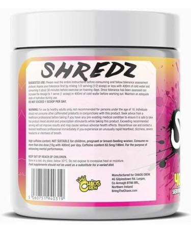 Chaos Crew Shredz Raspberry 252g - Buy Online on GoSupps.com