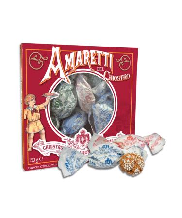 Amaretti Del Chiostro 5.3 oz Crunchy Italian Cookies - Imported Amaretti Di Saronno in Window Box - Buy Online on GoSupps.com