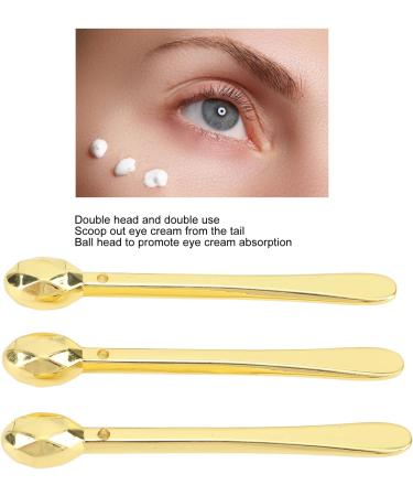  TITA-DONG Set of 3 eye cream massage sticks mini metal cosmetic spatulas eye and facial cream applicator spatula diamond-shaped head to promote absorption - Buy Online on GoSupps.com