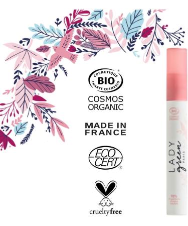 LADY GREEN | Volume Mascare - Burgundy Color - Nourishes Protects & Softens - Organic and Vegan - Made in France - Buy Online on GoSupps.com