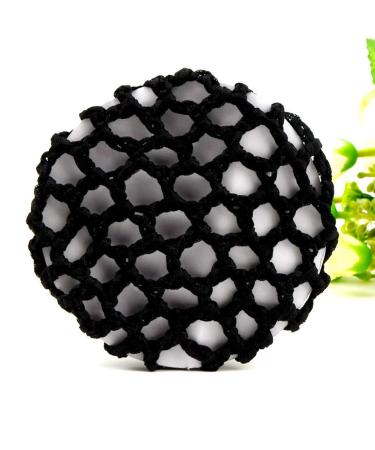 Handmade Knit Mesh Hair Bun Cover Snood Set - 12 Pieces, Assorted Colors - Buy Online on GoSupps.com