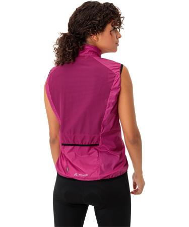 Vaude Matera Air Vest for Women - Ultra-Light Windproof & Water-Repellent Cycling Vest in Rich Pink | Perfect for Racing & Sports - Buy Online on GoSupps.com