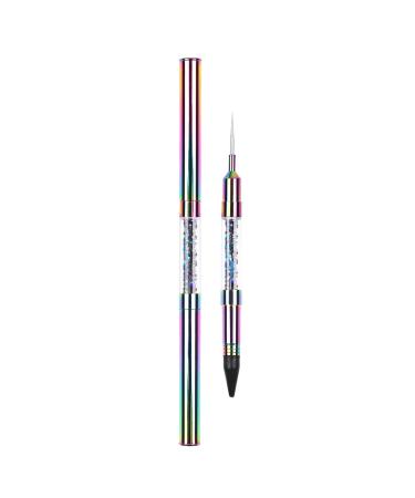 Lanlousy Double-Point Drill Pen Nail Art Acrylic UV Gel Extension Builder Flower Painting Pen Manicure Tool 9 9#