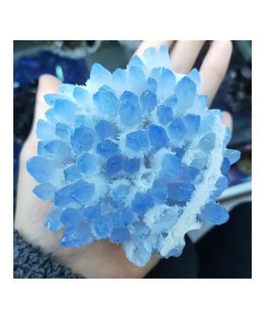 Blue Ghost Phantom Quartz Crystal Cluster Specimen Decoration Gift