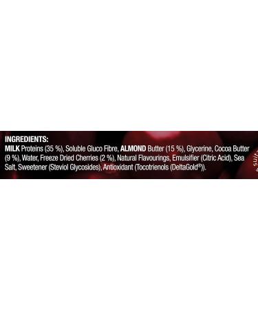 Reflex Nutrition R-Bar Cherry Bakewell Protein Bar 12x60g - 20g Whey Protein, Low Sugar, High Fibre - Buy Online on GoSupps.com