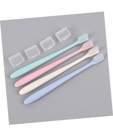 Minkissy Travel Toothbrush Set - 4 Boxes 8 Pieces - Portable Toothbrushes & Cases for On-the-Go Hygiene - Buy Online on GoSupps.com