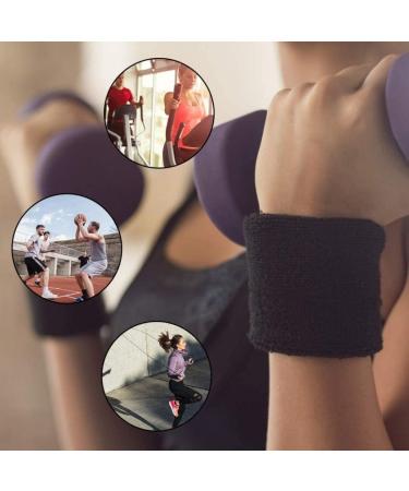 Flexible Welding Tape Wrist Straps - 6 Absorbing Bands for Men & Women | Gym Wrist Wraps & Bracelets - Black - Buy Online on GoSupps.com
