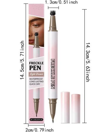 Stylo tanche double extr mit pour taches de rousseur - Crayon et tampon double extr mit - Pour filles femmes pouses petites amies amateurs de maquillage d butants f te la maison marron clair - Buy Online on GoSupps.com