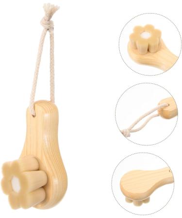 DOITOOL Facial Wash Brush with Wooden Handle Facial Cleansing Brush Skin Care Tools Face Dry Brush Face Exfoliator Face Scrubber Face Brush Face Scrub Brush Artificial Fiber Pores - Buy Online on GoSupps.com