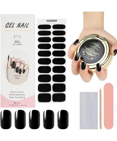 Zaubern gel4Home - UV Nail Wraps & Foils | Mr. Black Semi-Cured Gel Nails for Perfect Manicures Internationally - Buy Online on GoSupps.com
