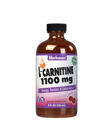 Bluebonnet Liquid L-Carnitine 1100 mg, Raspberry, 8 Fluid Ounce