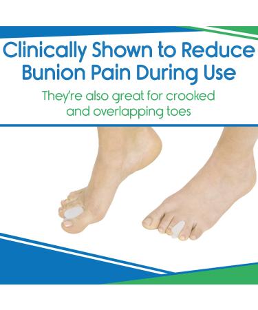 ViveSole Toe Spacer Separators (8 Pcs) for Overlapping Toes - Bunion Pain Relief & Toe Alignment Corrector - Silicone Gel Spreaders for Men and Women - Buy Online on GoSupps.com