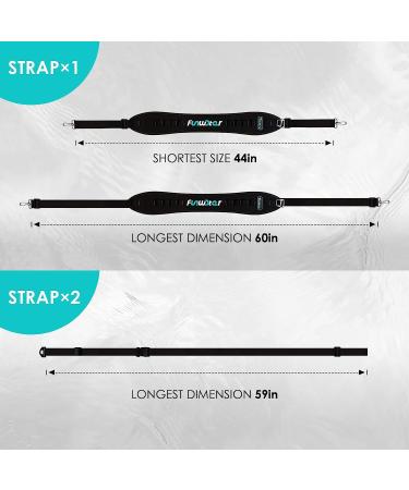 FunWater SUP Carry Strap Harness - Adjustable Shoulder Support with Strengthen Buckle System for Surfboard, Kayak, Canoe, Longboard, Paddle Board Accessories - Buy Online on GoSupps.com