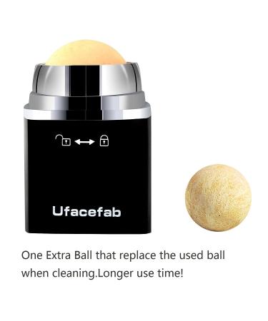 Ufacefab Volcanic Blotting Stone Face Roller - Oil Absorbing, Reusable, Washable (Black) - Buy Online on GoSupps.com