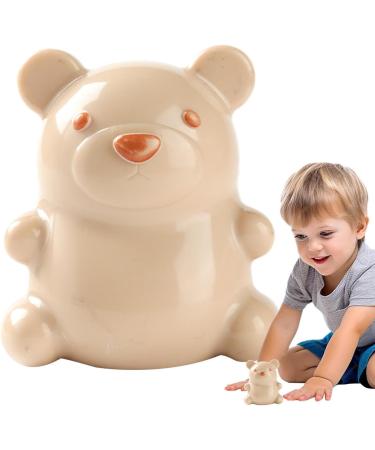 Bear Finger Nail Brush | Nails Toes Cleaning Brush - Creative Easy To Grasp Soft Bristles Nail Cleaning Brush For Children Women Beige - Buy Online on GoSupps.com