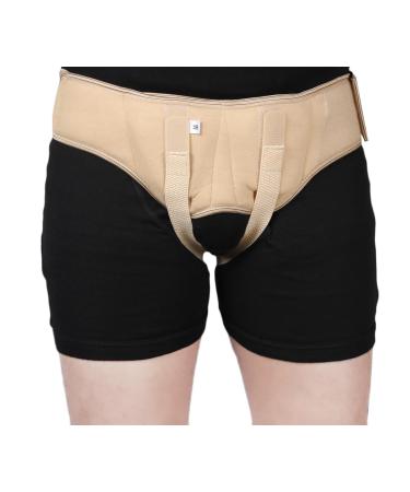 Hernia Belt for Men - Adjustable Support Truss with Soft Compression Pads | Breathable Material | Large Size (36-40 - Buy Online on GoSupps.com