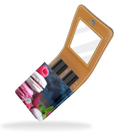 Buy Leather Lipstick Case & Mini Organizer with Mirror | Stylish Lip Gloss Holder for Travel - H918a0ggpy - Buy Online on GoSupps.com