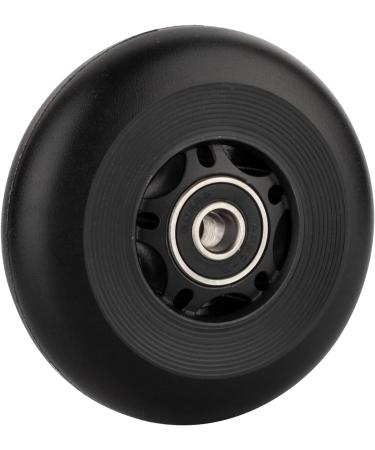 AOWESM Inline Skate Wheels 80mm 85A with ABEC-9 Bearings and Spacers - 4 Pack | Outdoor Roller Blades Replacement Wheels - Black - Buy Online on GoSupps.com