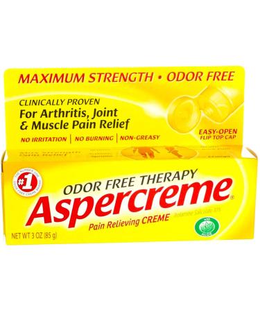Aspercreme Maximum Strength Pain Relieving Creme 3 Ounce (88ml)