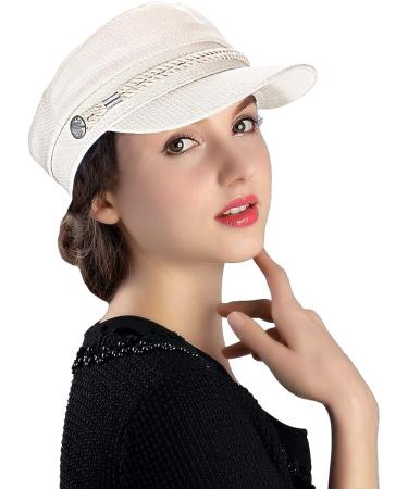WETOO Women's Fiddler Cap Newsboy Hat - Black Paperboy Gatsby Beret Visor Cap - Buy Online on GoSupps.com