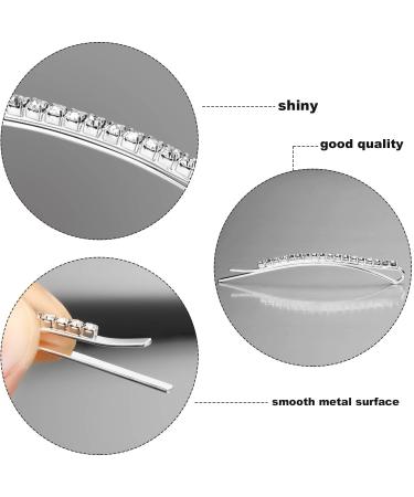 16-Piece Clear Crystal Rhinestone Bobby Pin Hair Clips for Women and Girls - Color 1 - Buy Online on GoSupps.com