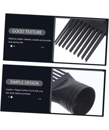 FOMIYES 2pcs Hair Dryer Comb Styling Comb Hair Dryer Attachment for Blow Dryer Universal Diffuser Attachment 13x5cm Black - Buy Online on GoSupps.com