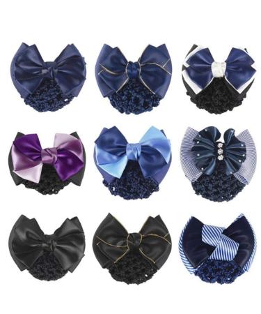 5pcs Women s Two-Way Snood Arch Barrette Hair Clip Set - Bowknot Bun Cover & Hairdressing Needles (Random Color) - Buy Online on GoSupps.com