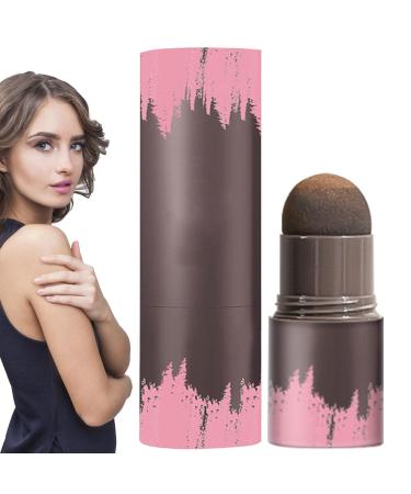 Hairline Powder Stick | Hairline Shadow Powder Stick - Temporary Hair UP Powder Beard Filler Eyebrow Dye Hairline Powder(Black Brown). Nanyaciv