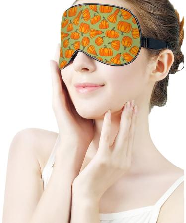 Cartoon Pumpkin Sleep Mask for Women | Adjustable Eye Shades with Elastic Strap - Perfect for Travel & Relaxation - Buy Online on GoSupps.com