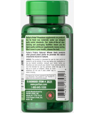 Saw Palmetto 450mg for Prostate & Urinary Health - 200 Count by Puritan's Pride - Buy Online on GoSupps.com
