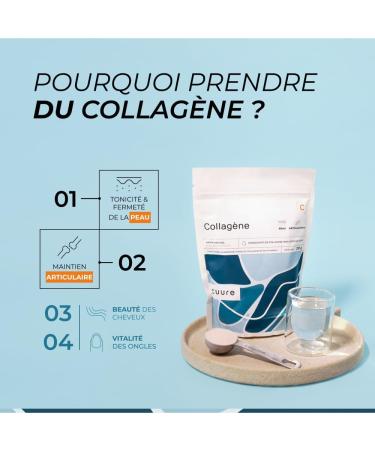 Naticol Hydrolyzed Marine Collagen Type 1 2 & 3 + Vitamin C Powder Cuure Patented Peptides Optimal Dosage 6 g per Serving 210 g Skin & Joints Made in France - Buy Online on GoSupps.com