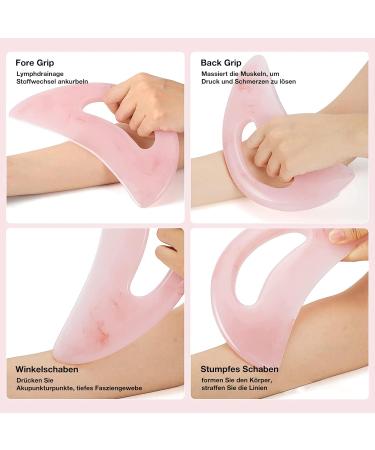 Large Gua Sha Massage Device - Full Body Cellulite & Lymphatic Drainage Tool for Relief & Relaxation | Pink - Buy Online on GoSupps.com