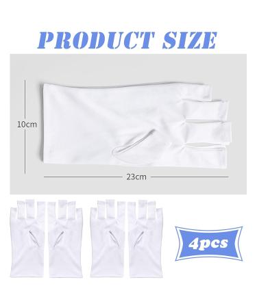 XPOOP 2 Pairs Nail Gloves Uv Protection Gel Manicures Glove UV Shield Protection Fingerless Gloves Protection Gloves for Manicures for UV Light Lamp Manicure Dryer - Buy Online on GoSupps.com