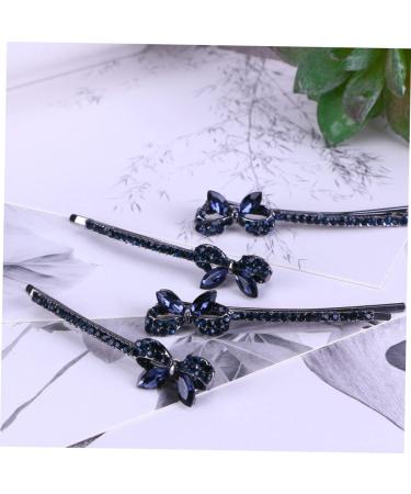 DOITOOL 4 Pairs Metal Hair Clips Pearl Hair Pin Hair Barrettes for Women Headwear for Women Hair Accessory for Girls Diamonds Hair Clips Antique Hairpin Wedding Miss Side Clip Rhinestones - Buy Online on GoSupps.com