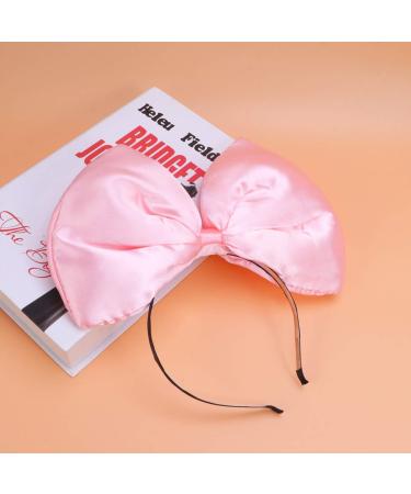 FRCOLOR Huge Bow Headband Bowknot Hair Hoop Halloween Christmas Hair Band Hoop Party Hair Accessories for Woman Girl (Pink) - Buy Online on GoSupps.com
