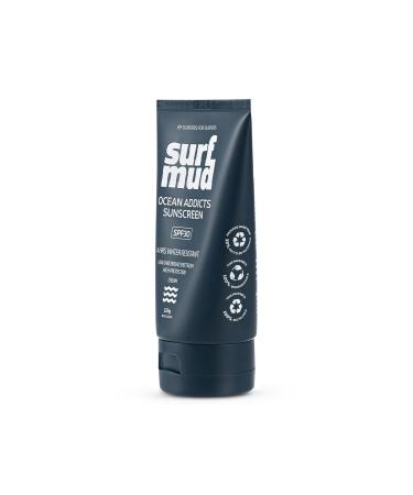 Ocean Addicts SPF30 Sunscreen 125g | SURFMUD Australia - Best Protection for Surfing & Outdoor Adventures - Buy Online on GoSupps.com