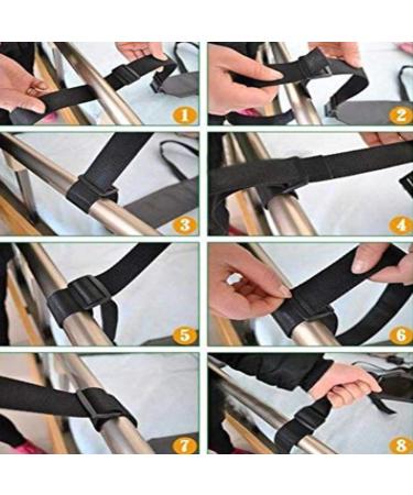 Patient Bed Safety Harness Fence Restraint Band with Anti-Fall Bed Strap Belt Wheelchair Strap Adjustable Lengthened Belt Restraint - Buy Online on GoSupps.com