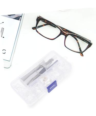 Kombiuda Glasses Repair Set - PVC Nose Pads Ironing Tips & Tiny Screws for Eyewear & Drinking Glasses - Buy Online on GoSupps.com
